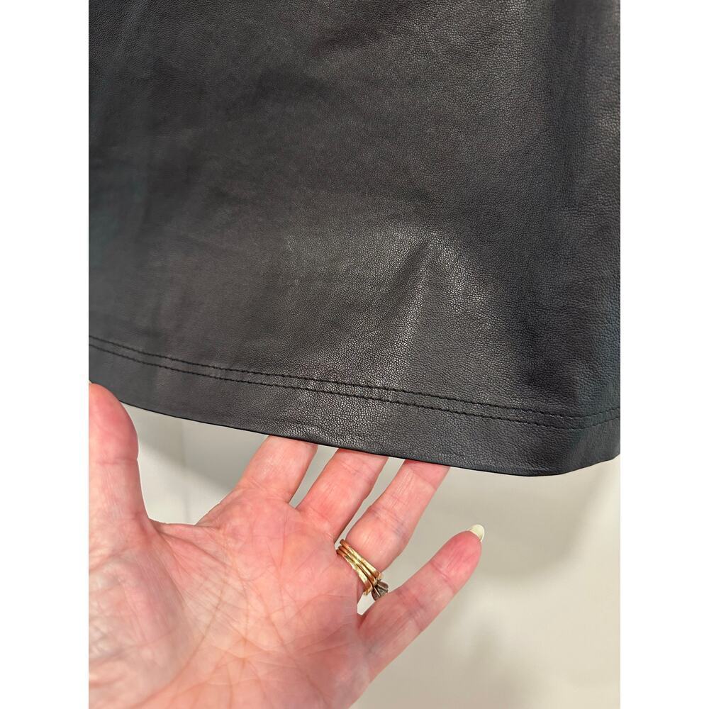 Zadig & Voltaire Lamb Leather Short Sleeve Top Size S - Picture 4 of 5